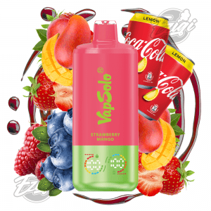 VAPSOLO TRIPLE - BLUBERRY SOUR RASBERRY & STRAWBERRY MANGO & LEMON COLA