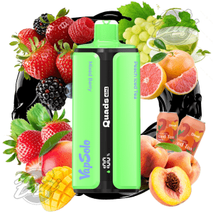 VAPSOLO QUADS - MIXED BERRY & STRAWBERRY MANGO & GREEN GRAPE GRAPEFRUIT GREENTEA & PEACH ICED TEA